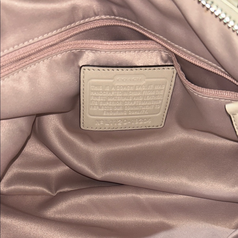 Coach Metallic golden rose Satchel - Picture 9 of 11